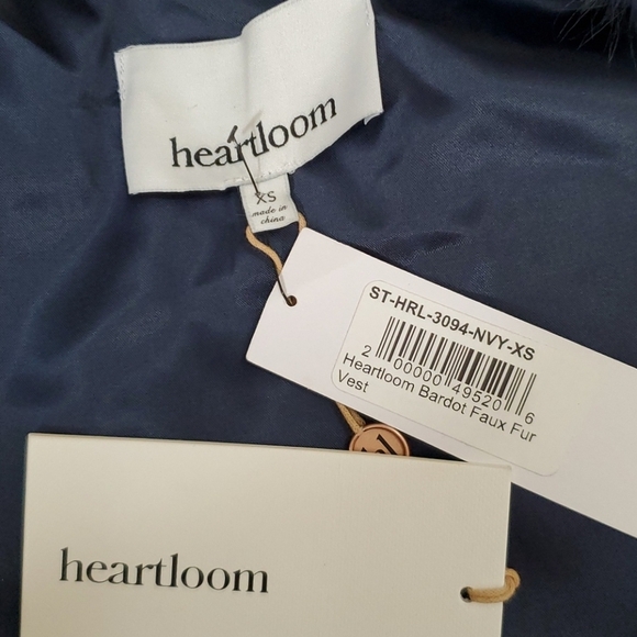 NWT Heartloom Faux -Fur Bardot Vest size XS - Picture 7 of 8